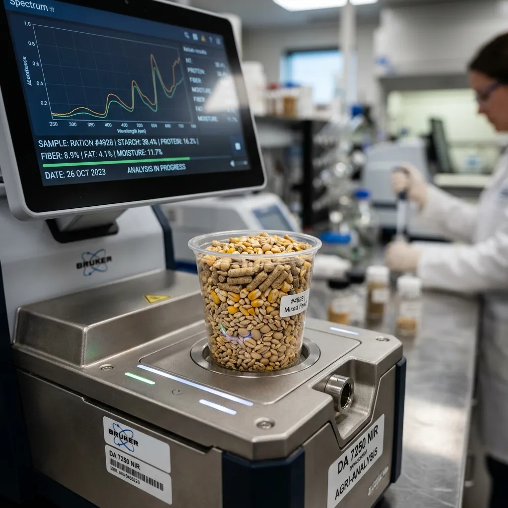 Crude Fiber and Ash Content Determination in Feed Rations using FT-NIR