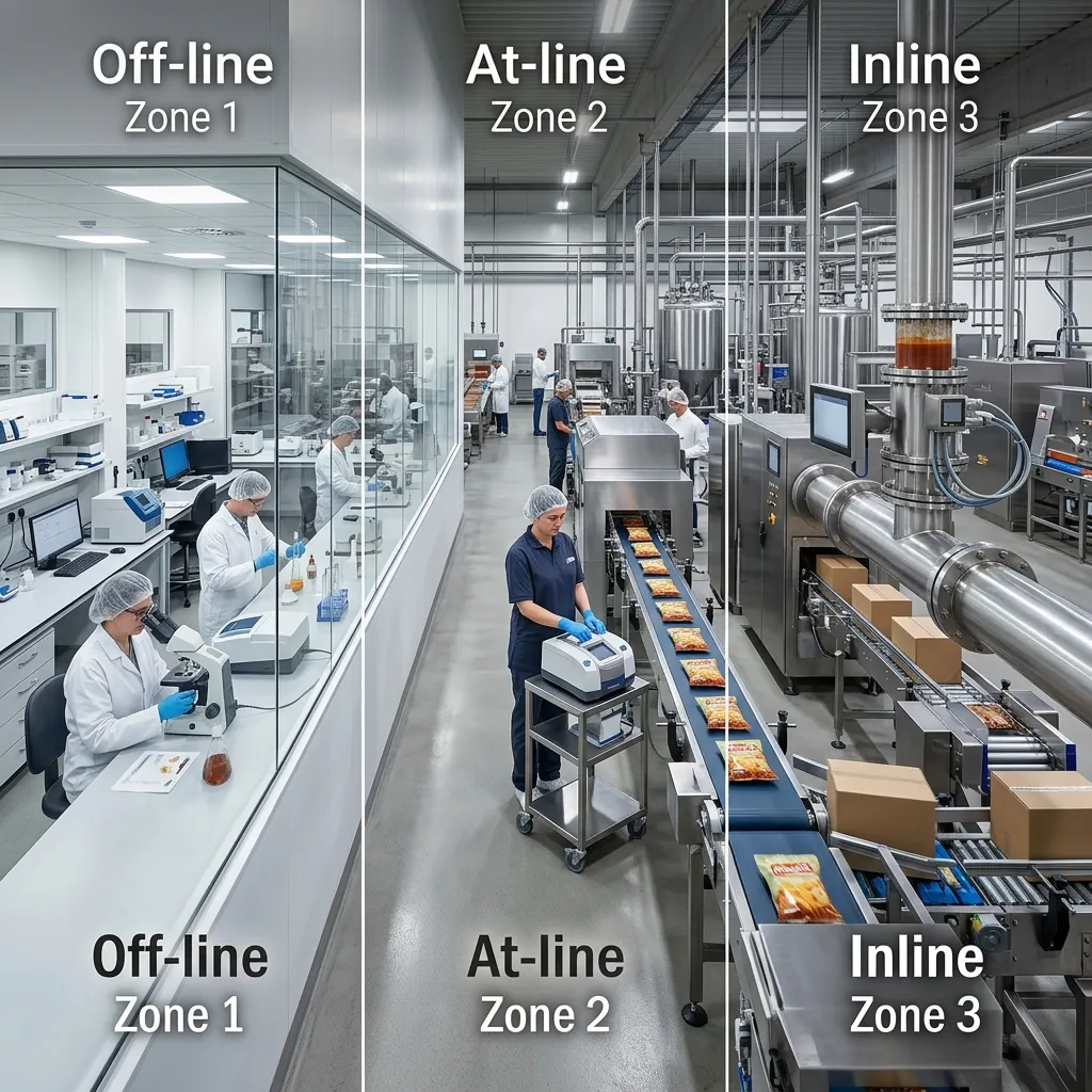 Inline vs At-Line vs Off-Line Analysis