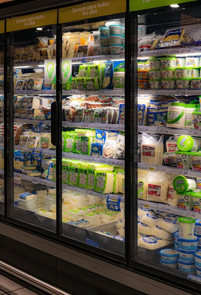 Cheese refrigerated showcase