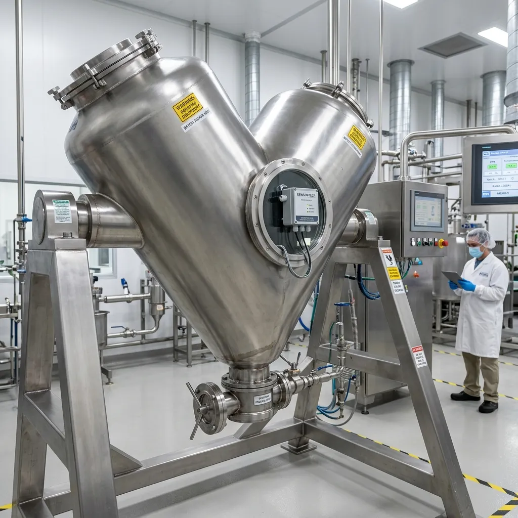 Chemical reactor vessel with inline process analytical sensors