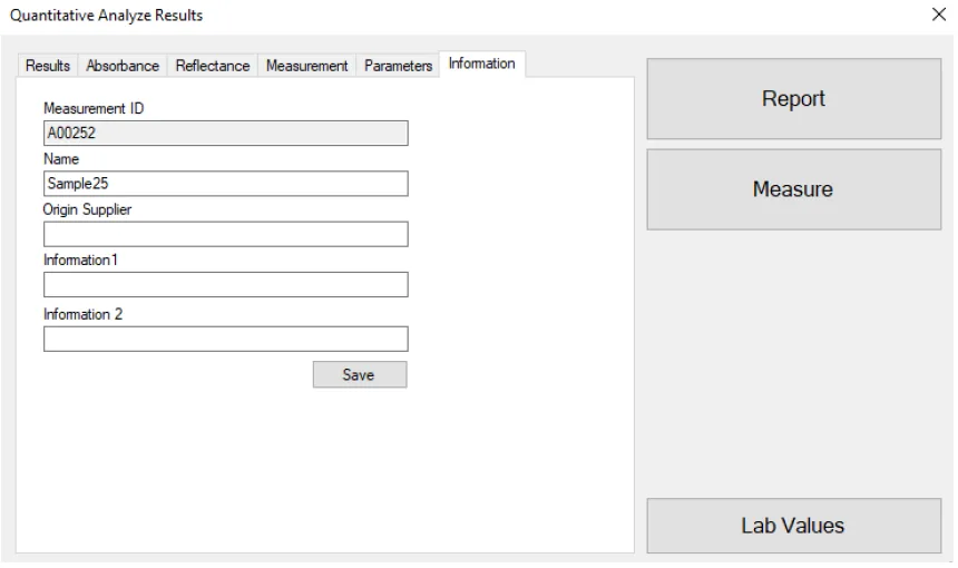 ProChem Audit Trail Information Screen